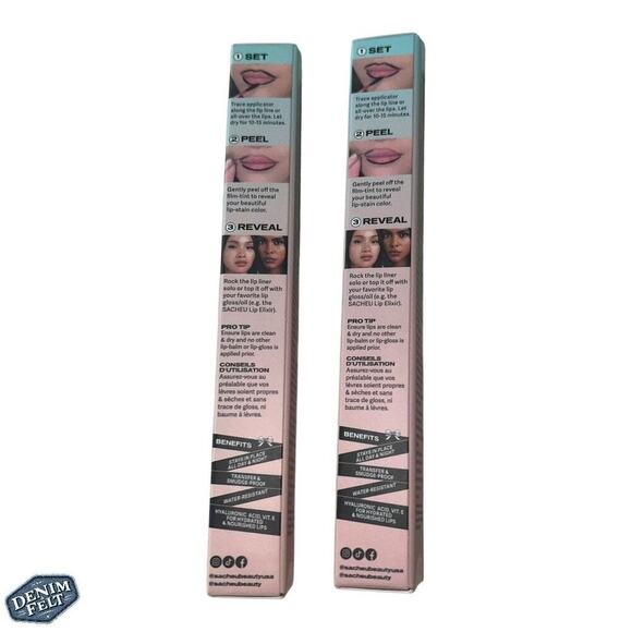 SACHEU BEAUTY 2 PACK!! LIP LINER STAY-N Peel-Off Lip Liner Stain BUNDLE | NOOHDE - Picture 8 of 15